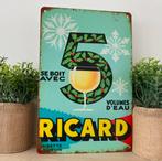 Metalen reclamebord Ricard, Verzamelen, Merken en Reclamevoorwerpen, Ophalen of Verzenden, Nieuw, Reclamebord