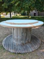Houten spoel, Tuin en Terras, Tuintafels, Ophalen of Verzenden, Gebruikt, Rond, Hout