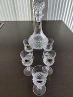 Carafe Cristal d'Arques avec 5 verres à shot, Enlèvement