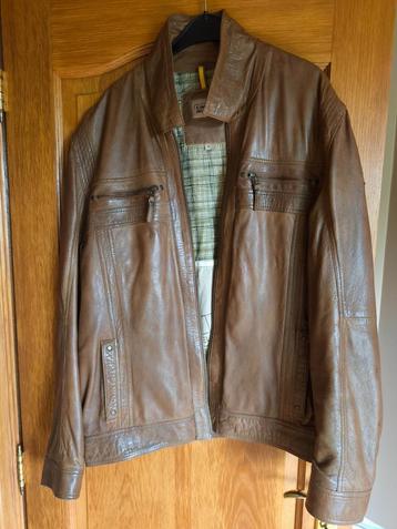 Veste en cuir homme, Taille 56/58 (XL), Brun, Enlèvement, Porté