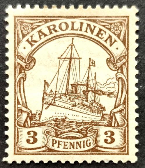 Dt.Kolonien: Karolinen: Kaiserliche Yacht 1900, Timbres & Monnaies, Timbres | Europe | Allemagne, Enlèvement ou Envoi
