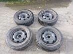 Winterbanden op stalen velg (Peugeot 5008), Auto-onderdelen, Ophalen, 16 inch, Banden en Velgen, Winterbanden