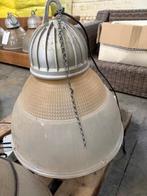 4 industriële hanglampen, Huis en Inrichting, Lampen | Hanglampen, Ophalen, Gebruikt, 50 tot 75 cm, Vintage fabriekstijl