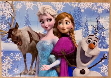 Grote Vloerpuzzel “Frozen” 60x90 cm