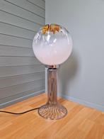 Mazzega vloerlamp in verchroomd metaal en glas, jaren 60-70, Huis en Inrichting, Space Age, Italie, Mazzega, ...