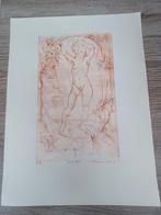 Mooie pentekening - genummerd (4/70) en gesigneerd, Antiek en Kunst, Kunst | Etsen en Gravures, Ophalen of Verzenden