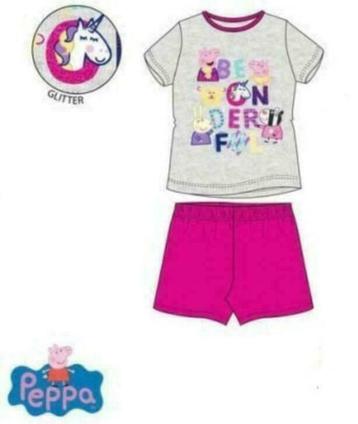 Peppa Pig Shortama Unicorn - Maat 98 - 104 - 110 - 116 beschikbaar voor biedingen