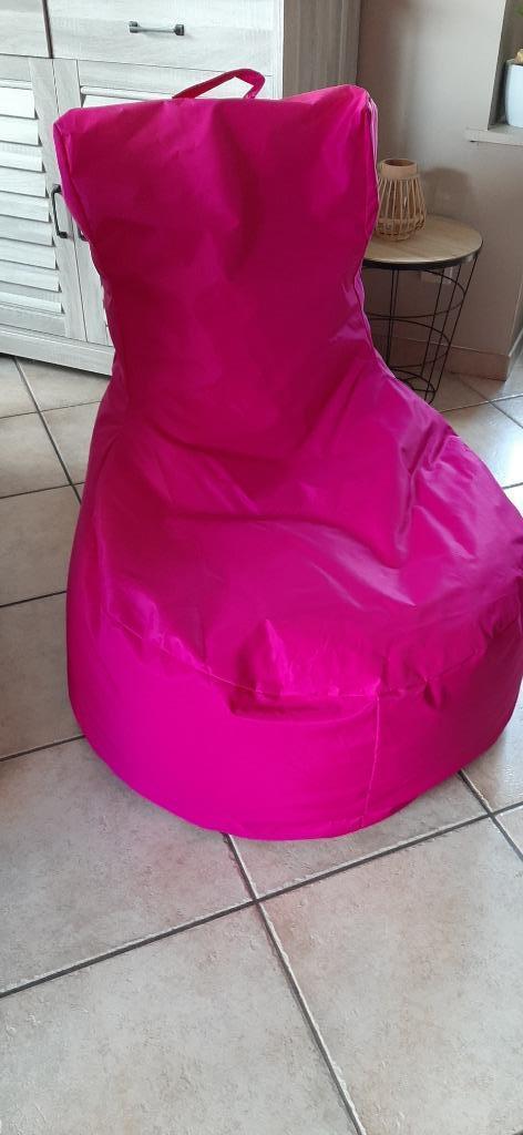 Très beau fauteuil pouf, provennant de chez Décorama, Maison & Meubles, Sièges-poires, Comme neuf, Siège-poire, Rose, Enlèvement