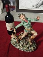 Céramique Capodimonte Chasseur et Lièvre, Antiquités & Art, Enlèvement