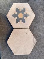 Carreaux de sol antiques hexagonaux 10 pièces., Enlèvement