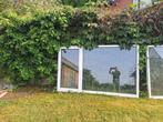 Aluminium vensters wit en grijs, Ophalen, Gebruikt, 120 cm of meer, Minder dan 200 cm