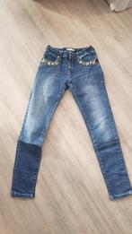 broek jeans parels maat 164, Comme neuf, Fille, Enlèvement ou Envoi, Pantalon