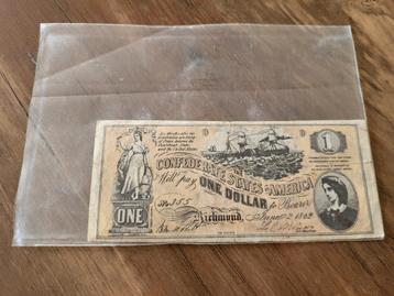 One Dollar Confederate States of America  beschikbaar voor biedingen