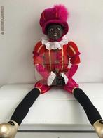 Authentieke V&D etalage zwarte Piet pop - 110cm, roze/rood, Diversen, Verzenden
