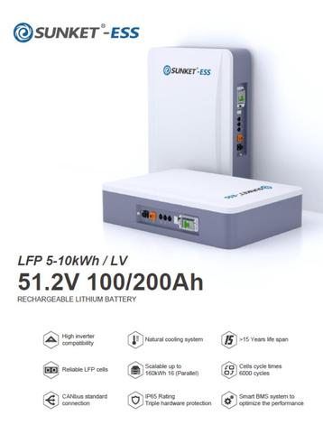 10kw Sunket opslagbatterij beschikbaar voor biedingen