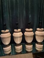 Lampenvoet 4 stuks eik merk PR interiors H 48 cm, Ophalen, Zo goed als nieuw