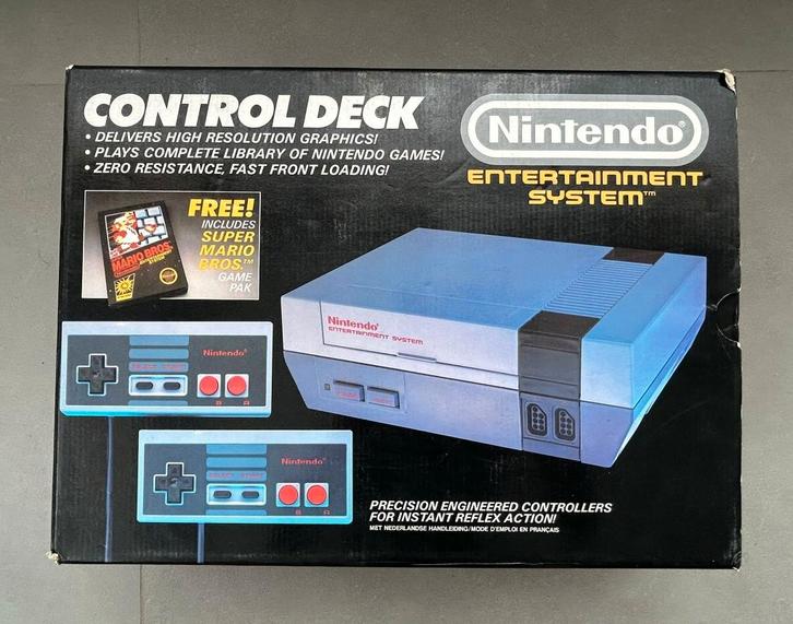 Complete nintendo NES console in perfecte staat, Games en Spelcomputers, Spelcomputers | Nintendo NES, Gebruikt, Met 2 controllers