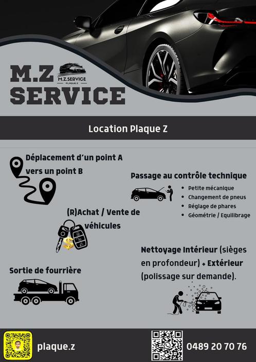 Plaque Z - Plaque garage (marchand), Auto diversen, Auto-accessoires, Nieuw, Ophalen