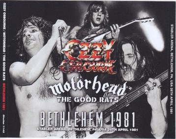 3 CD's OZZY/MOTORHEAD - Live in Bethlehem 1981 beschikbaar voor biedingen