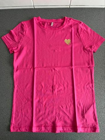 Roze t-shirt Kids Only - maat 146/152