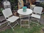 tuintafel met 2 stoelen, Tuin en Terras, Tuintafels, Ophalen, Nieuw, Rond, Metaal