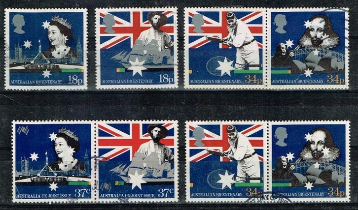 Postzegels uit Engeland / Australie - K 5084, Postzegels en Munten, Postzegels | Europa | UK, Gestempeld, Verzenden
