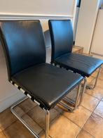 2 stevige stoelen, Ophalen, Gebruikt, Twee, Zwart