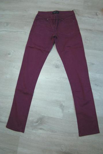 SORA by JBC bordeaux lange broek maat 34 smalle pijp dames beschikbaar voor biedingen