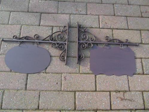 bord of galg van smeedijzer en gietijzer, huisje, bedrijf, Tuin en Terras, Tuinwanddecoratie, Nieuw, Ophalen