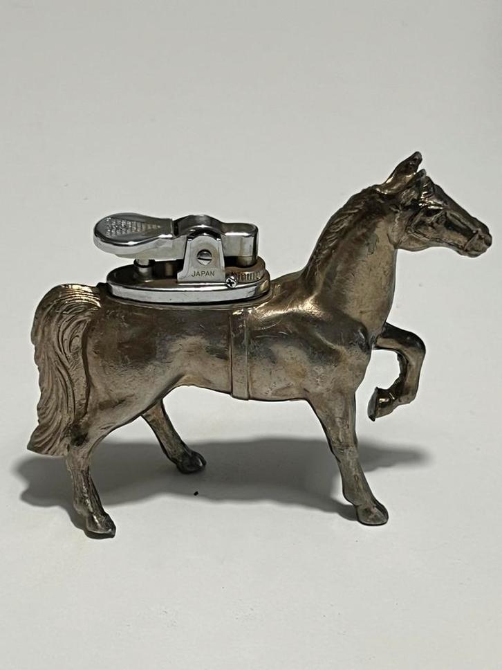 Briquet de table vintage en métal, années 1950/60Fonctionnel, Antiek en Kunst, Antiek | Zilver en Goud, Ophalen of Verzenden