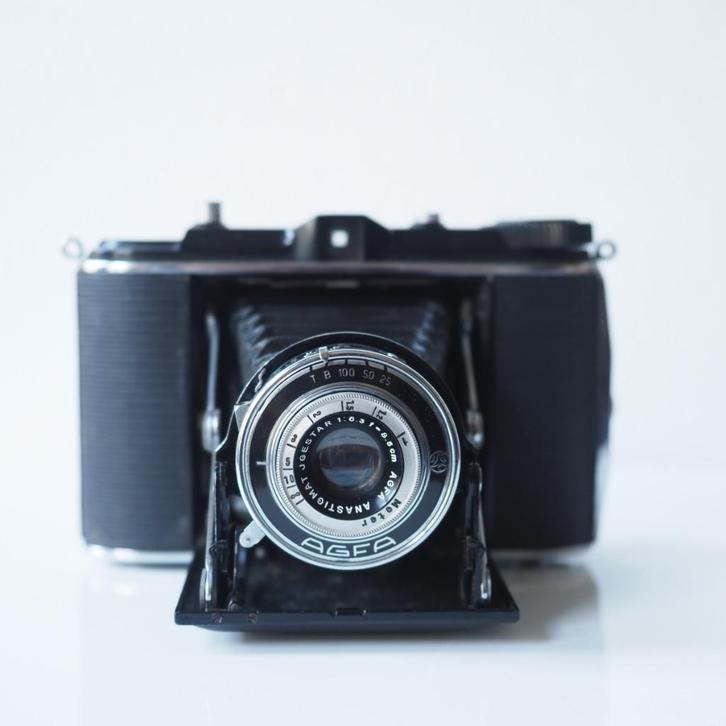 AGFA fototoestel Isolette Jgestar, werkt, Audio, Tv en Foto, Fotocamera's Analoog, Gebruikt, Ophalen of Verzenden