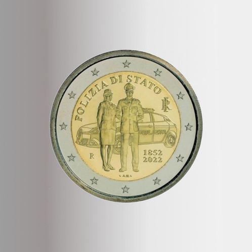 2 euro Italië 2022 Polizia di Stato, Postzegels en Munten, Munten | Europa | Euromunten, Losse munt, 2 euro, Italië, Ophalen of Verzenden