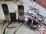 2 téléphones sans fil, Enlèvement, Comme neuf, 2 combinés