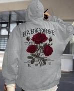 Nieuwe hoodie - maat L - darkrose print, Verzenden, Zo goed als nieuw, Maat 52/54 (L)