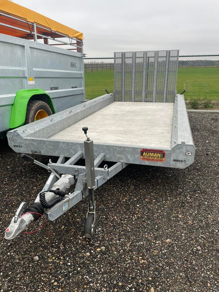 Hulco Machine laad trailer 3500 kg bj 2023, Auto diversen, Aanhangers en Bagagewagens, Zo goed als nieuw, Ophalen