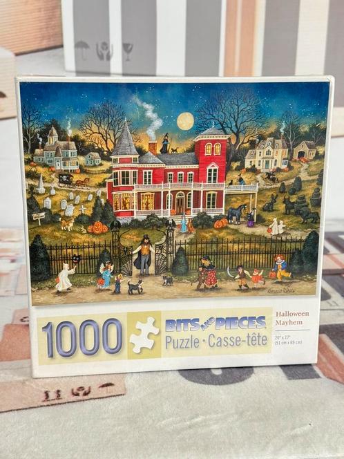 1000 Stukjes puzzel Halloween Mayhem Bonny White puzzle art, Hobby en Vrije tijd, Denksport en Puzzels, Nieuw, Legpuzzel, 500 t/m 1500 stukjes