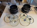 set de 8 casseroles Kitchenaid, Aluminium, Comme neuf, Enlèvement, Plaque céramique
