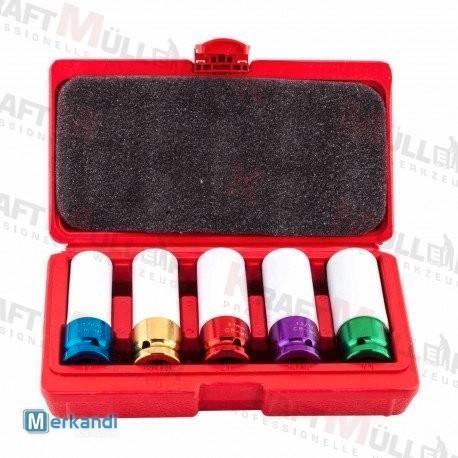 Coffret de douilles à choc de couleur KraftMüller, Autos : Divers, Outils de voiture, Neuf, Enlèvement