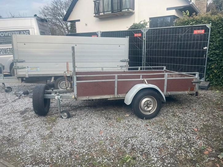 Aanhangwagen 250/125 enkelas 750kg, Autos : Divers, Remorques, Utilisé, Enlèvement