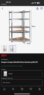 Etagere de stockage d’angle metallique, Enlèvement, Comme neuf