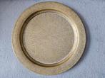 Assiette décorative en laiton 35 cm de diamètre, 940 g, Ophalen, Gebruikt, Rond, Overige materialen