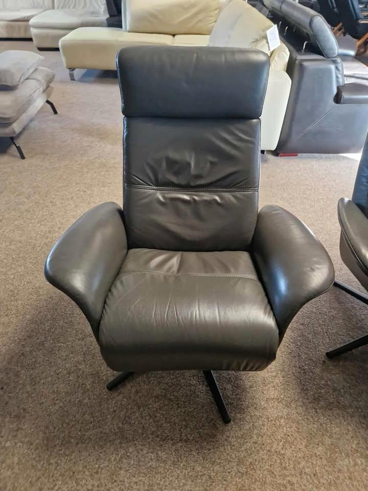 LEDEREN OPLAADBARE ELEKTRISCHE ERGONOMISCHE  RELAX, Huis en Inrichting, Stoelen, Gebruikt, Eén, Leer, Ophalen