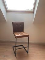 2 cognac krukken gratis, Huis en Inrichting, Barkrukken, 2 krukken, Ophalen, Zo goed als nieuw