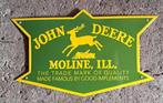 John Deere moline emaillen reclame bord USA tractor borden, Ophalen of Verzenden, Zo goed als nieuw, Reclamebord
