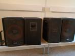 4x JBSYSTEMS TSX 15 250W speakers + versterkers, Audio, Tv en Foto, Luidsprekerboxen, Ophalen, Gebruikt, JBL, Overige typen