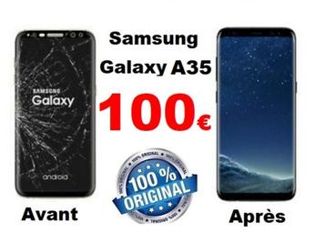 Réparation écran Samsung Galaxy A35 meilleur prix Bruxelles beschikbaar voor biedingen