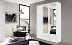 ZEERGOEDKOPE draaideurkast met spiegels wit RAUCH, Huis en Inrichting, Nieuw, 100 tot 150 cm, RAUCH, 150 tot 200 cm