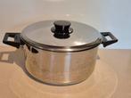 Kookpot met deksel 4L, GEEN INDUCTIE!, Huis en Inrichting, Keuken | Potten en Pannen, Ophalen of Verzenden, Gebruikt, Inox, Kookpan of Snelkookpan