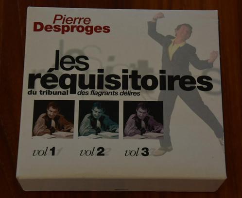 Pierre Desproges - Les réquisitoires - 4 CD, Boeken, Humor, Zo goed als nieuw, Moppen, Ophalen of Verzenden