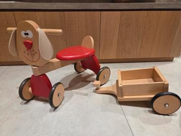 Houten loopfietsje met kar Scratch, Enlèvement, Utilisé